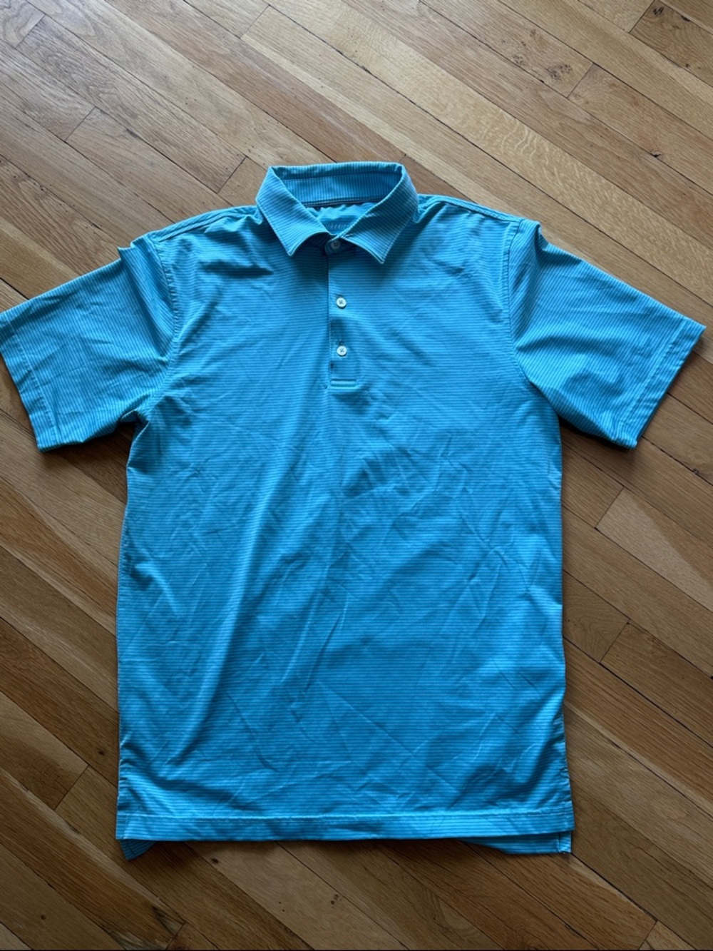 johnnie-O Aqua Blue Short-Sleeve Polo